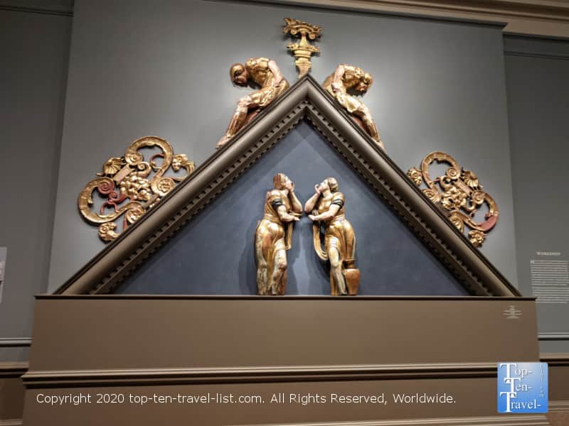 Religious themed artwork at the National Gallery of Art west building in Washington D.C.