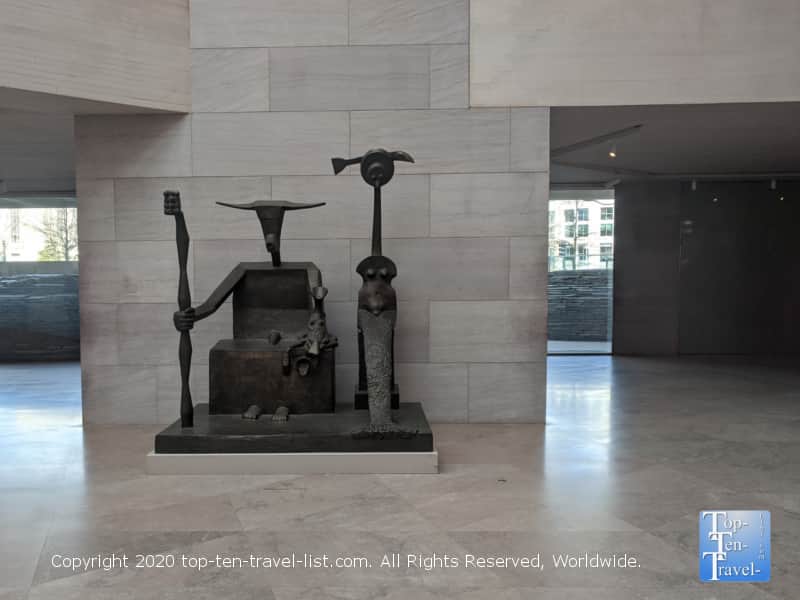 Sculpture at the National Gallery of Art East building in Washington D.C.