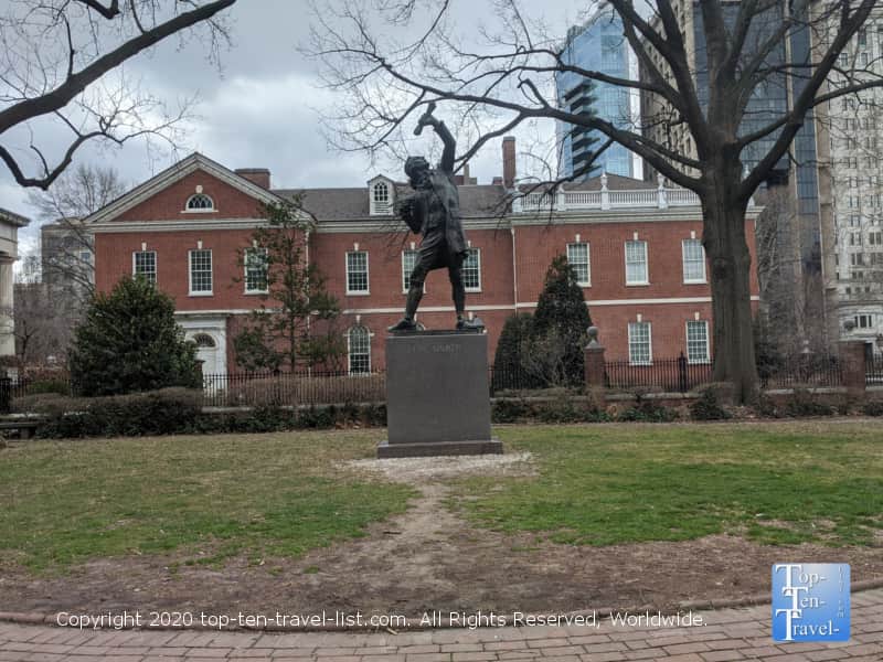 The Signer statue in Old City Philadelphia