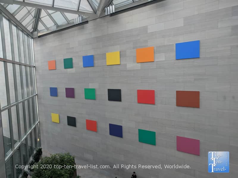 The beautiful Modern Art East Building section of the National Gallery of Art in Washington
D.C.