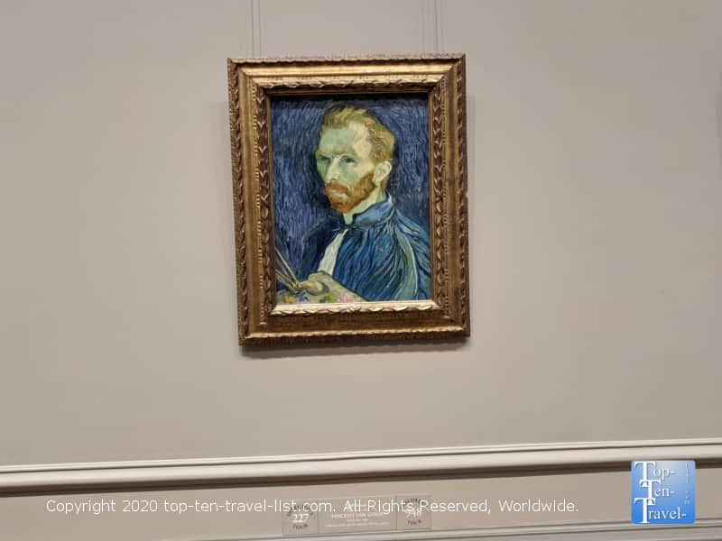 Vincent Van Gogh self portrait at the National Gallery of Art West building in Washington D.C.