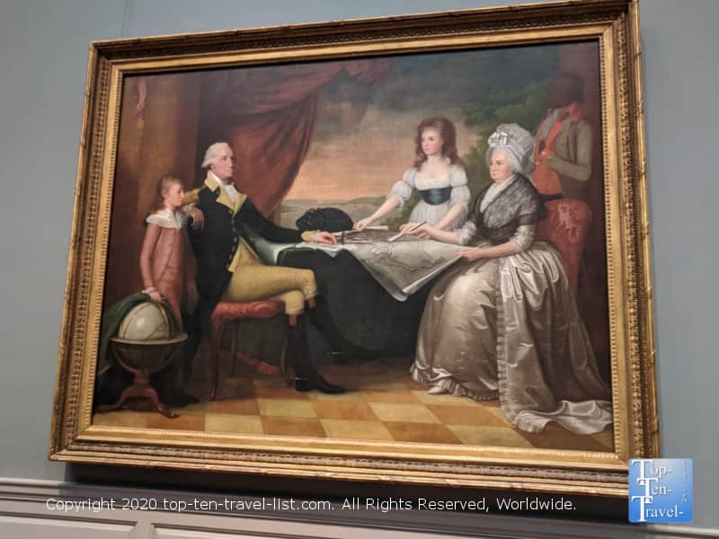 Washington painting at the National Gallery of Art west building in Washington D.C.