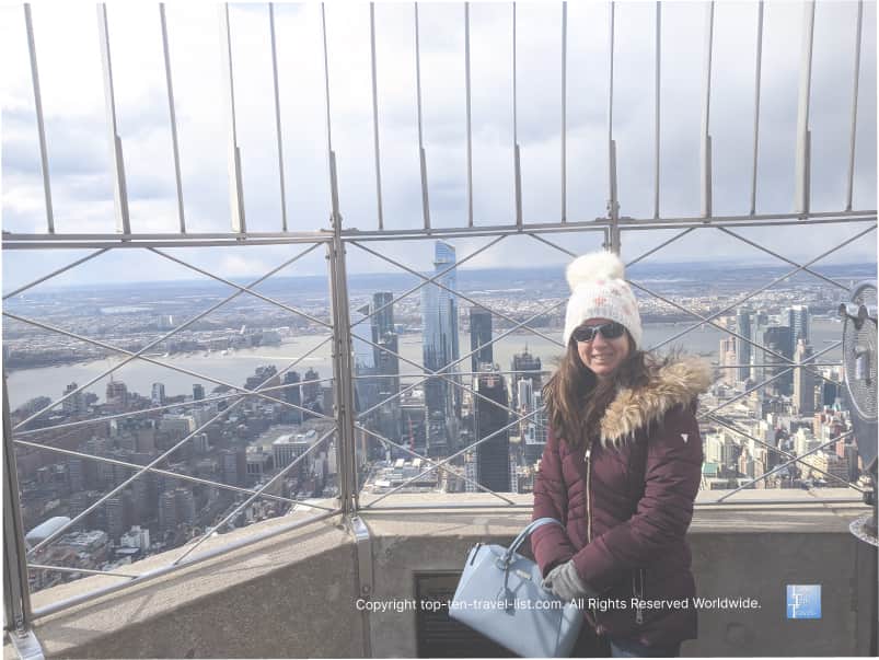 Winter overlook views at the Empire State building