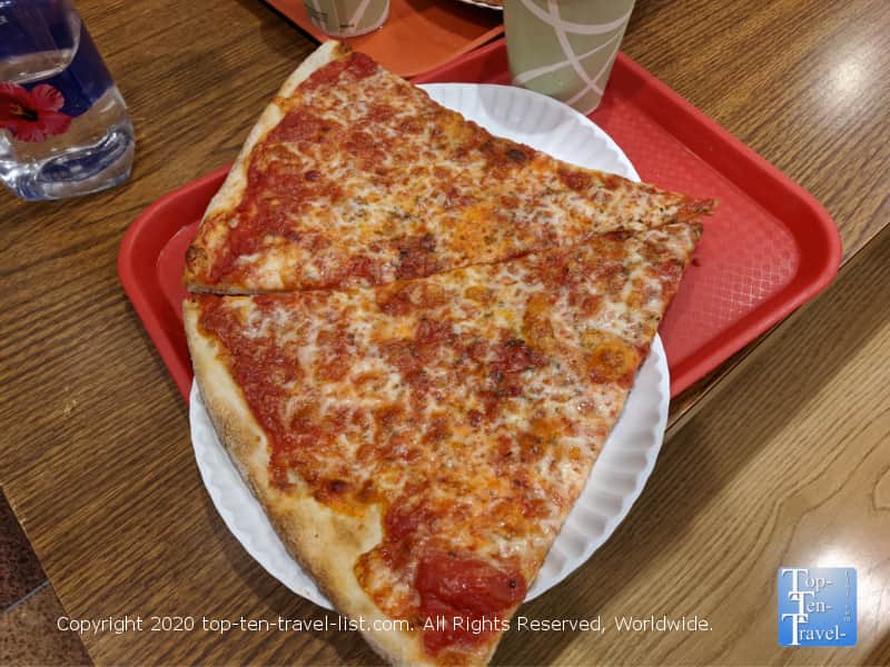 Amazing cheese pizza at NY Pizza Suprema in Midtown