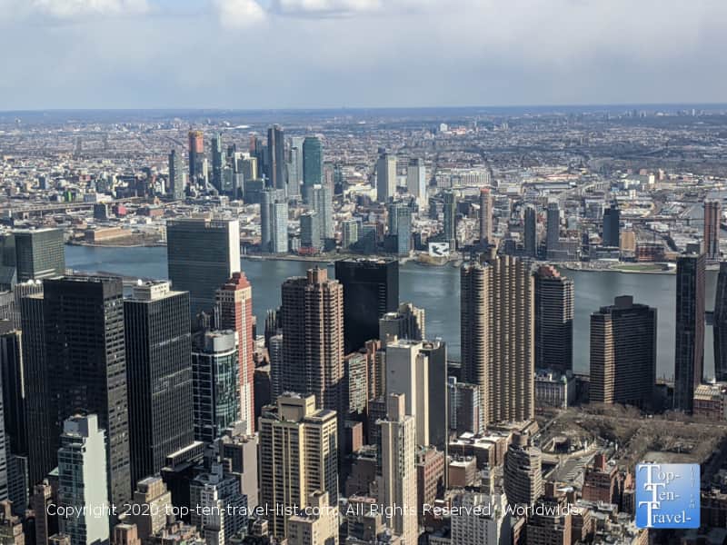 Gorgeous views of the city from the Empire State building in New York City