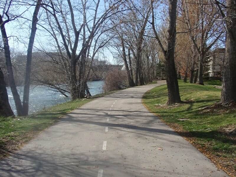 Beautiful views along the Boise riverfront path