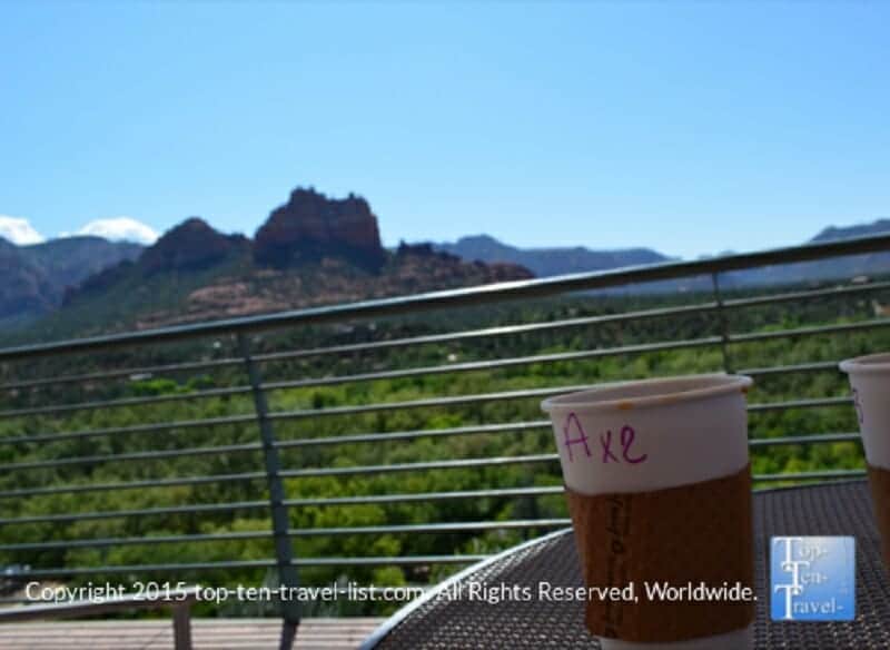 Coffee at Pink Java Cafe in Sedona, Arizona