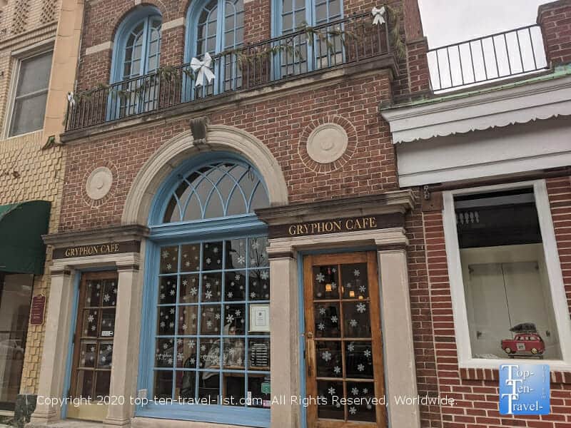Gryphon Cafe in downtown Wayne, Pennsylvania