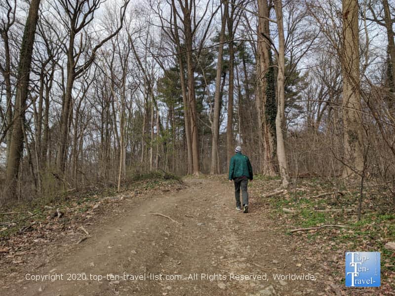 Hiking at Wissahickon Valley Park in Philly