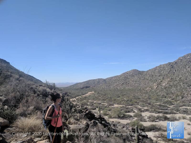 Hiking in the Sonoran Desert of Arizona