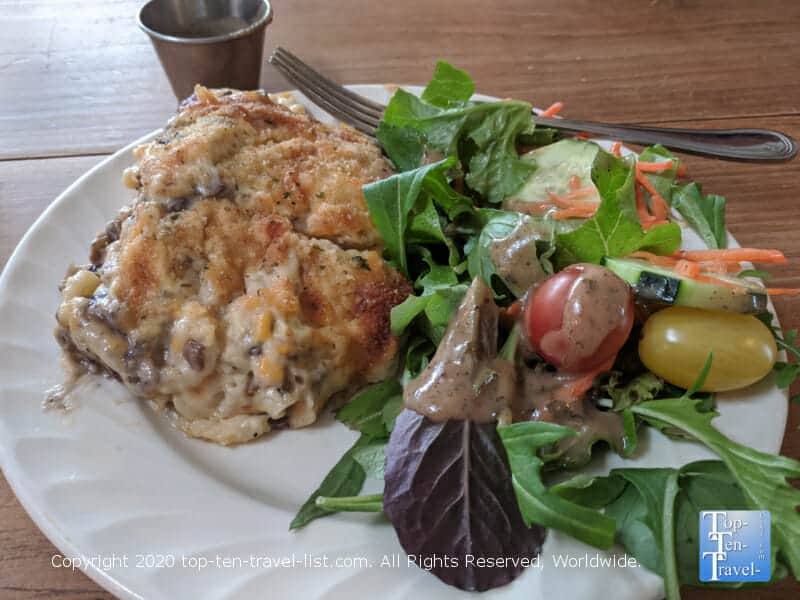 Mushroom mac and cheese at Mushrooms Cafe in Chadds Ford, Pennsylvania
