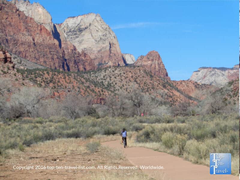 The incredibly scenic Pa'Rus trail at Zion National Park