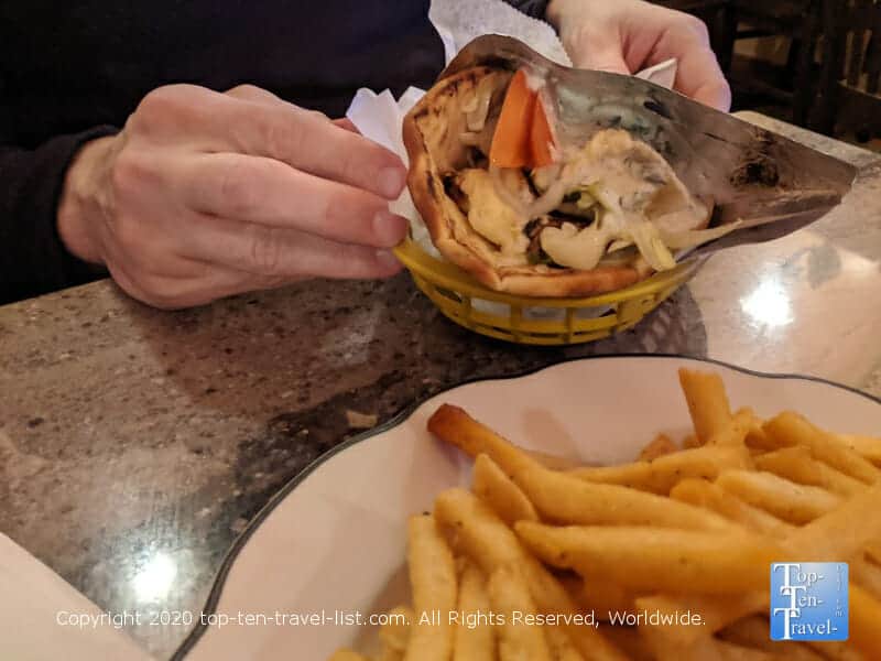 Pita at South Street Souvlaki in Philadelphia