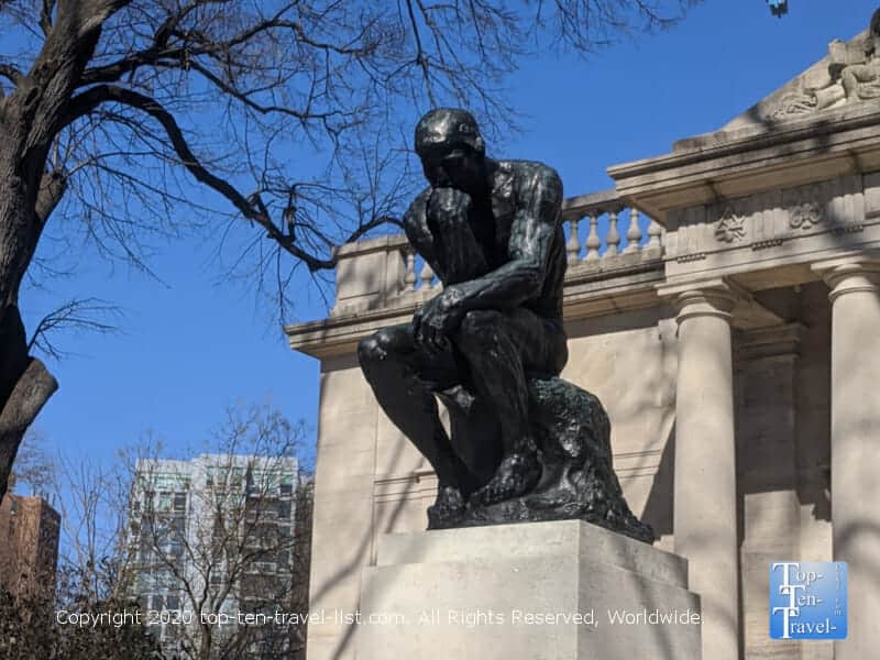 The Thinker statue at The Rodin Museum in Philadelphia