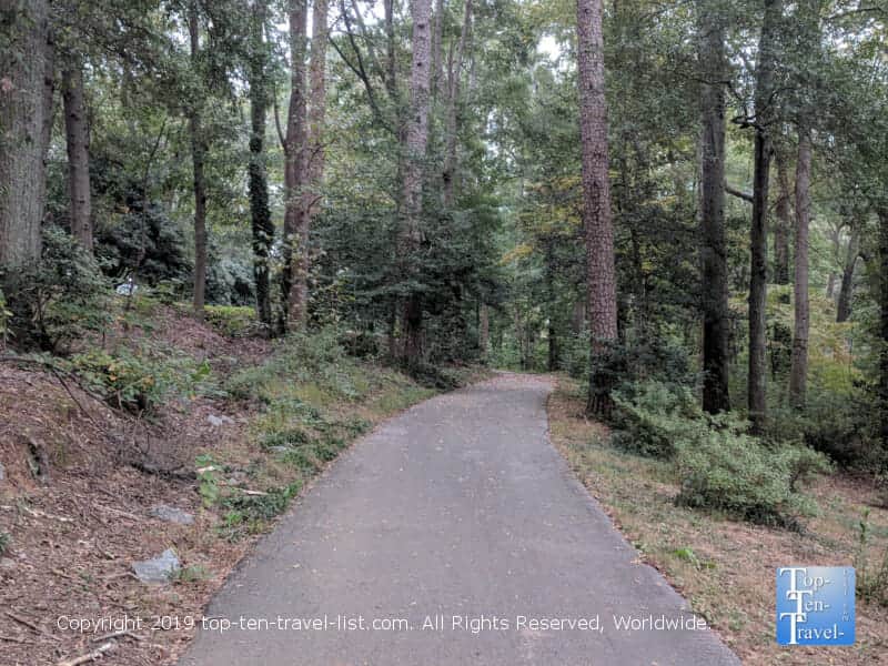 A section of the Swamp Rabbit trail in Greenville, South Carolina 