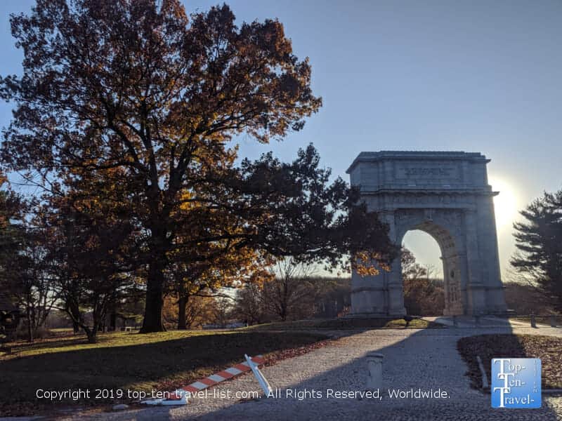 National Memorial Arch at Valley Forge National Park near Philadelphia 