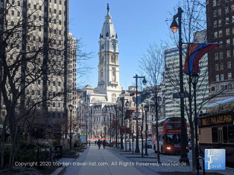 View of City Hall in Center City Philadelphia