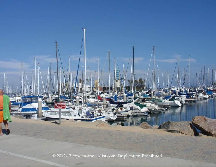 Shoreline Pedestrian Path in Long Beach, CA