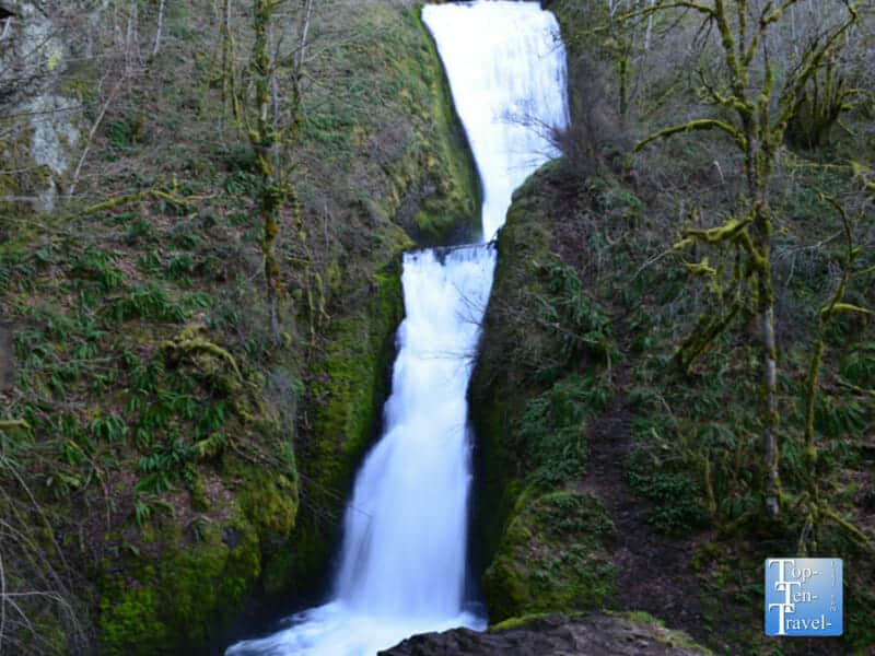 Bridal Veil Falls in the Columbia River Gorge of Oregon