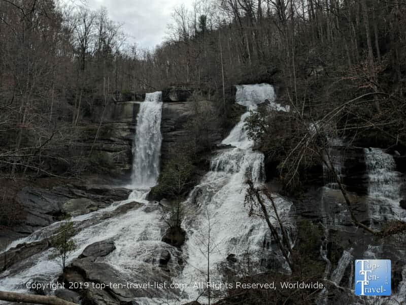 Twin Falls in Upstate South Carolina