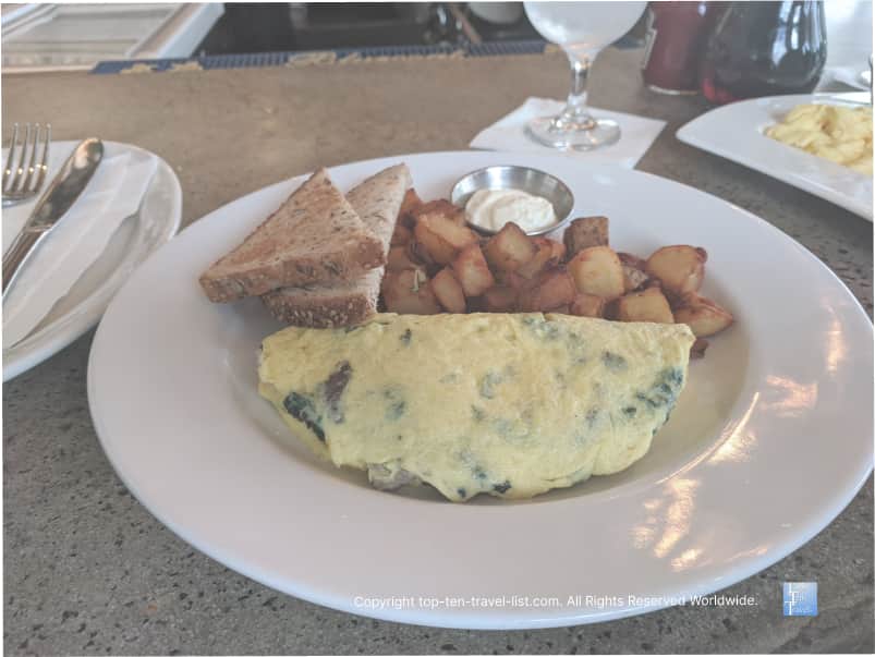 Garden omelet at The Continental in Philadelphia 