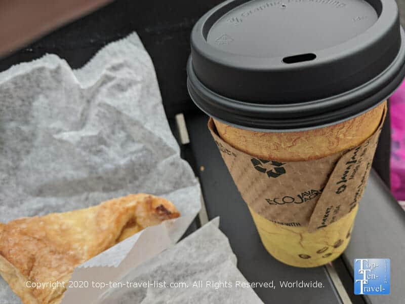 Delicious coffee and pastry at Anthony's Italian Coffee and Chocolate House in South Philly