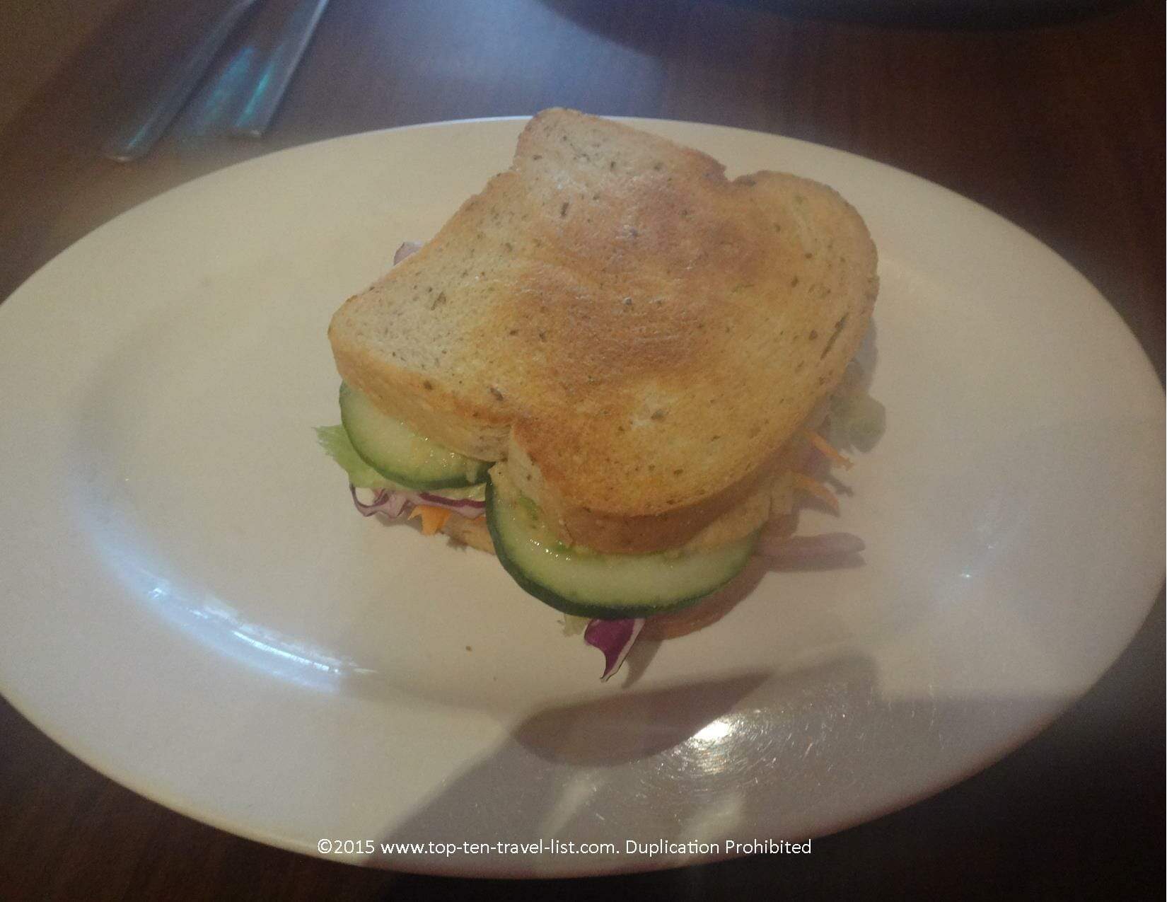 Vegan sandwich at Cafe Hey in Tampa 