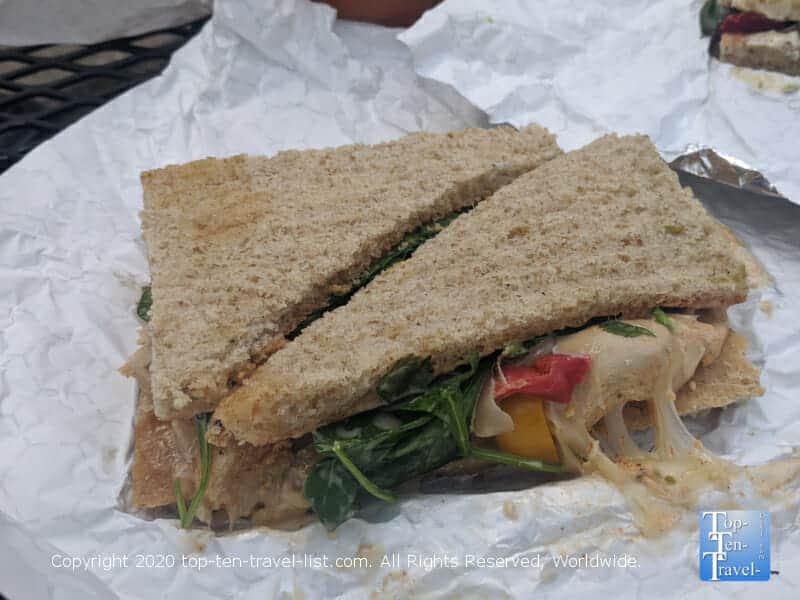 Atomic Veggie sandwich at Couch Tomato Cafe in Philadelphia 