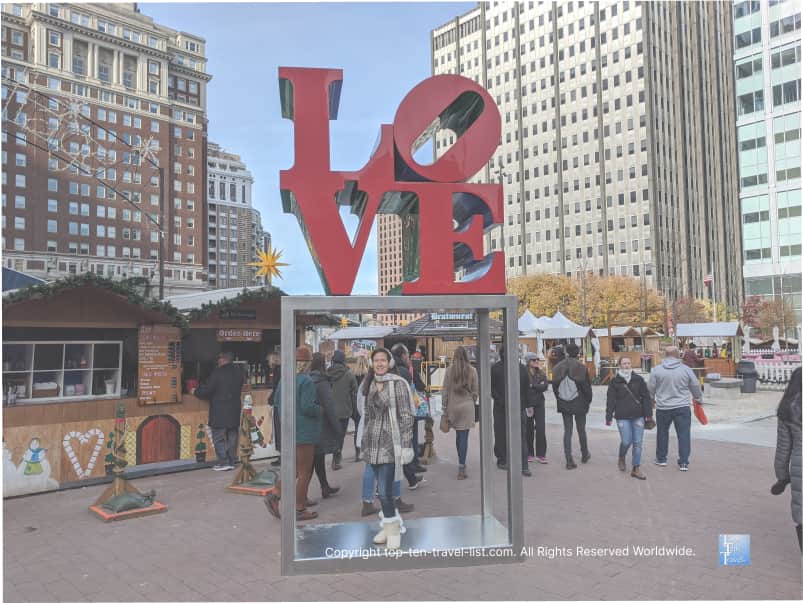 Iconic LOVE sculpture in Philly