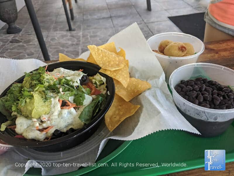 Veggie bowl at Latin Bowl restaurant in the Tampa Bay area 