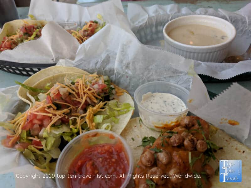 Black Bean tacos at White Duck in Greenville, South Carolina 