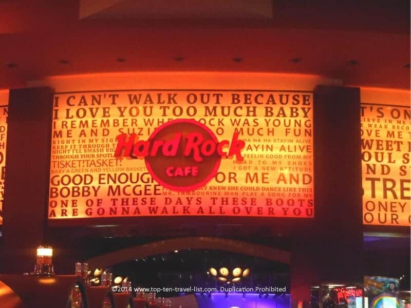 Hard Rock Cafe at the Seminole Hard Rock Casino in Tampa, Florida 