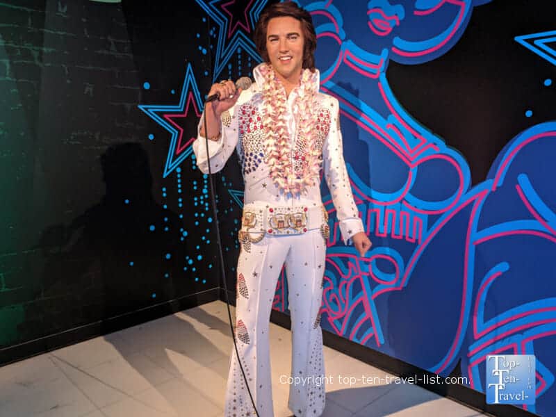 Elvis wax figure at Madame Tussauds in Orlando, Florida 