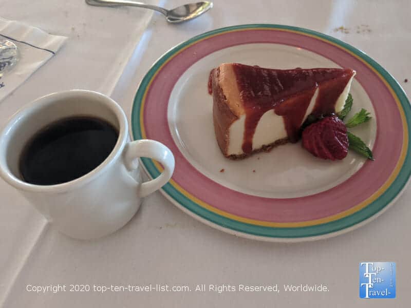 Guava cheesecake at Columbia Restaurant 