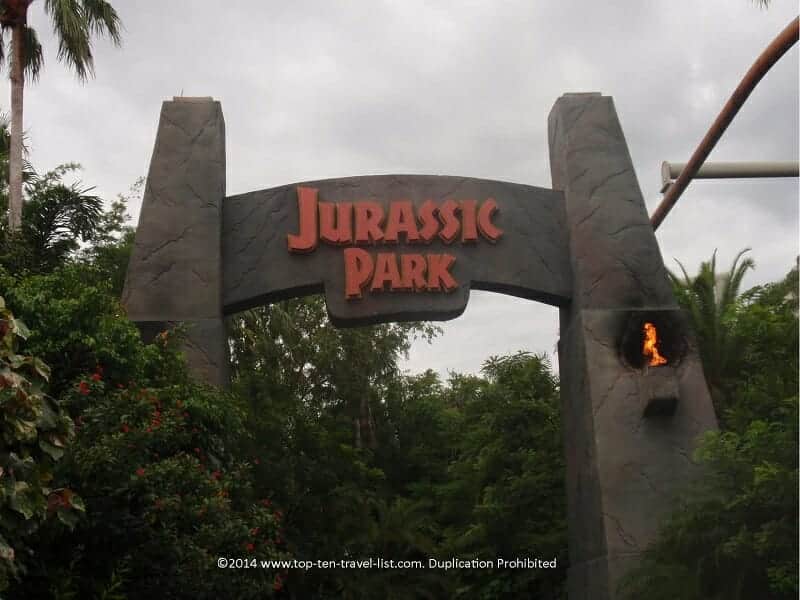 Jurassic Park the ride at Universal Studios