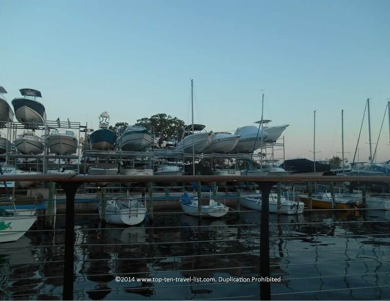 Scenic marina view from Ozona Blue in Palm Harbor, Florida 