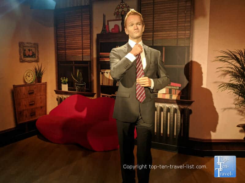 Neil Patrick Harris wax figure at Madame Tussauds in Orlando, Florida 
