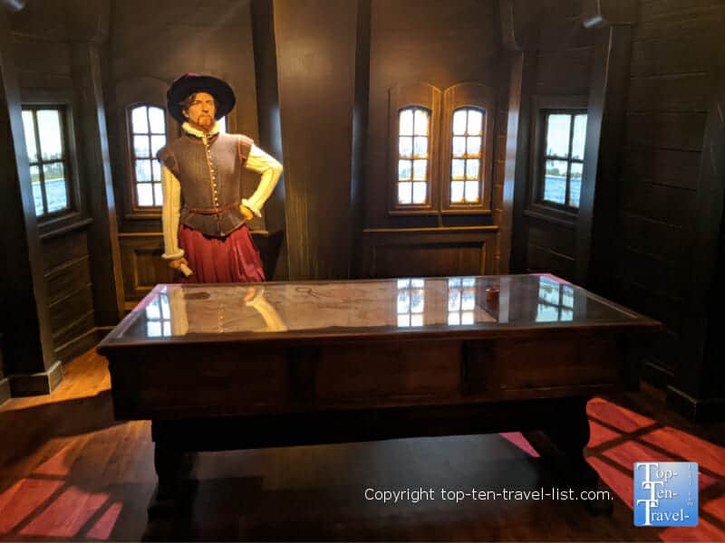 Ponce de Leon wax figure at Madame Tussauds in Orlando, Florida 