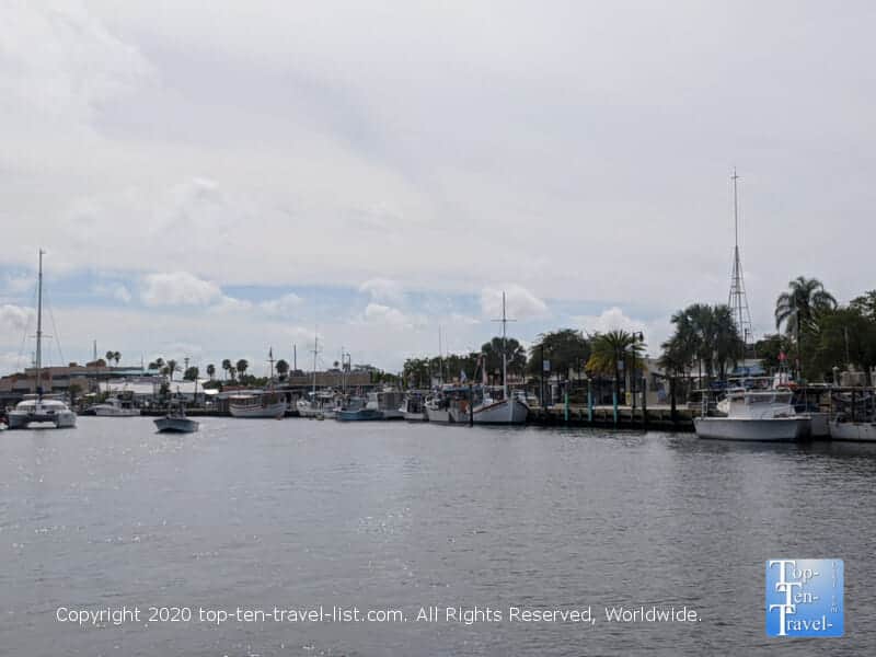 Pretty scenery along the Dolphin Adventure cruise in Tarpon Springs, Florida