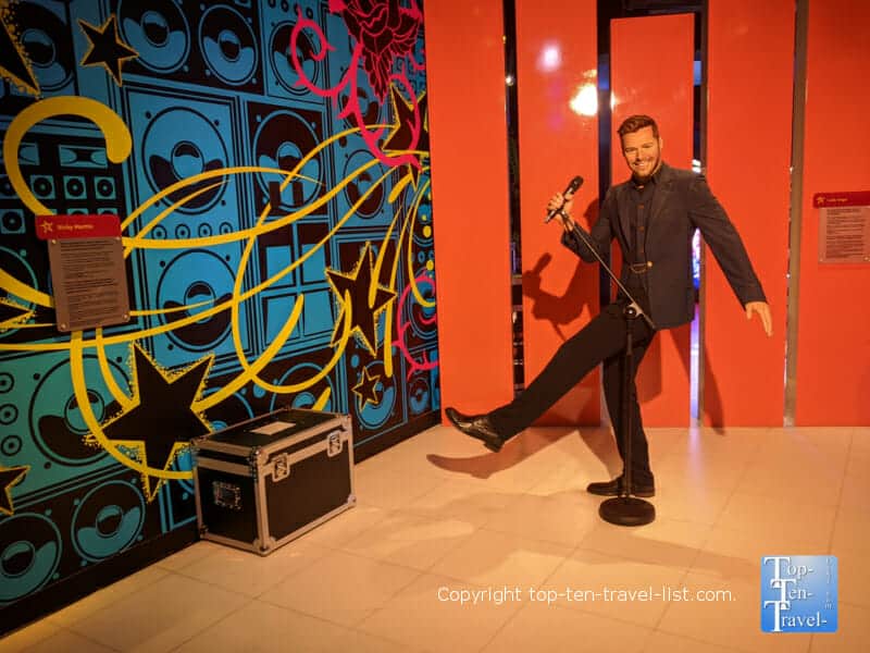 Ricky Martin wax figure at Madame Tussauds in Orlando, Florida 
