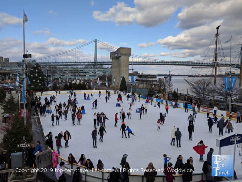 River rink at Penn's Landing in Old City Philadelphia