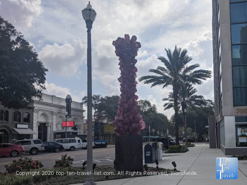 Chihuly art in downtown St. Petersburg, Florida