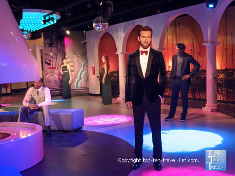 Ryan Reynolds wax figure at Madame Tussaud's in Orlando, Florida 