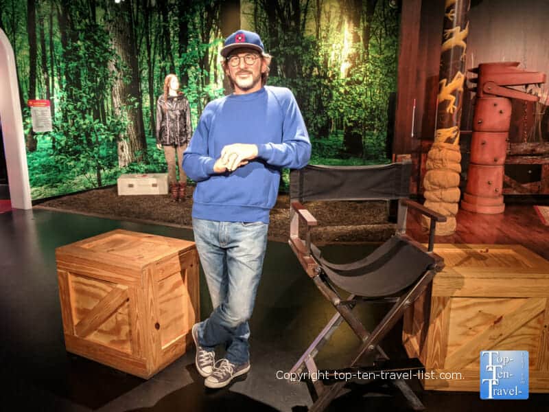Steven Spielberg wax figure at Madame Tussauds in Orlando, Florida 