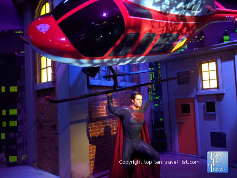 Superman wax figure at Madame Tussauds in Orlando, Florida 