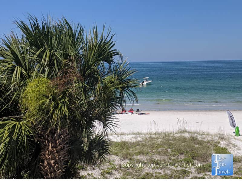 Relaxing day at Indian Rocks Beach on Florida's Gulf Coast 