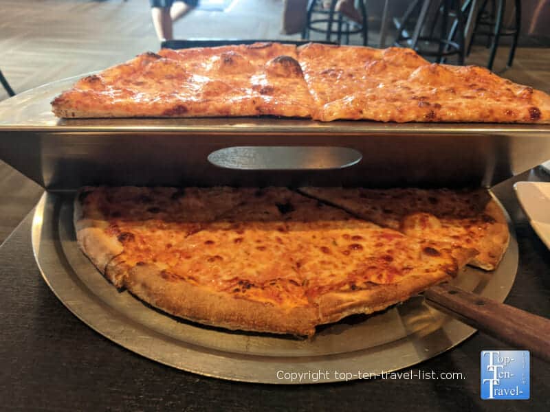 Delicious Cheese pizza at Slyce in Indian Rocks Beach, Florida 