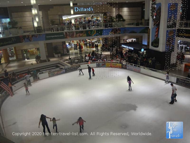 Ice skating at Westfield Countryside in Clearwater, Florida 