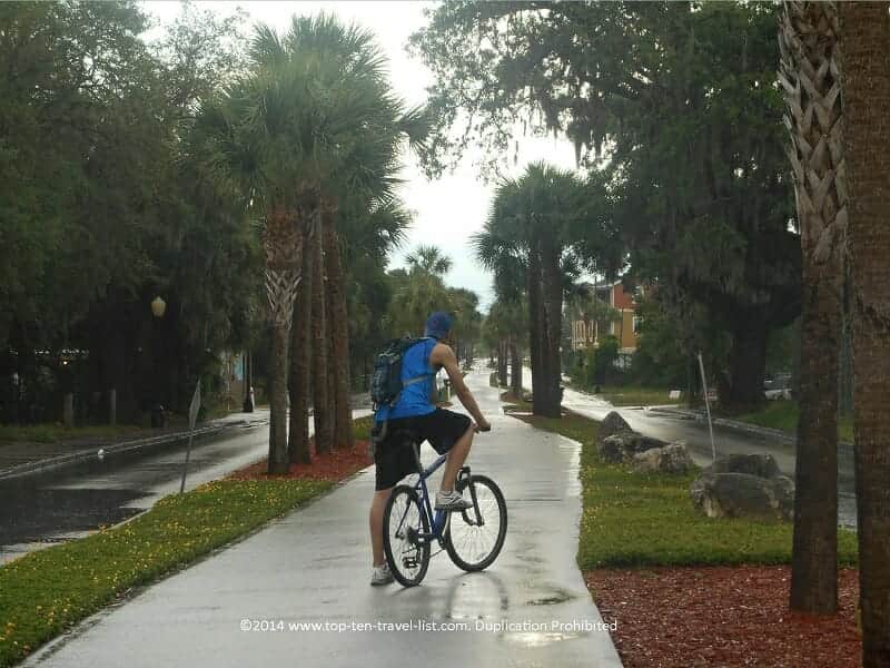 Bike ride in Tarpon Springs, Florida 
