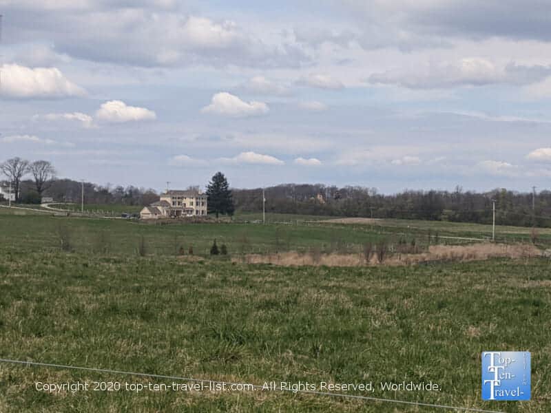 Beautiful countryside scenery at Dixon Meadow Preserve in Lafayette Hill, PA